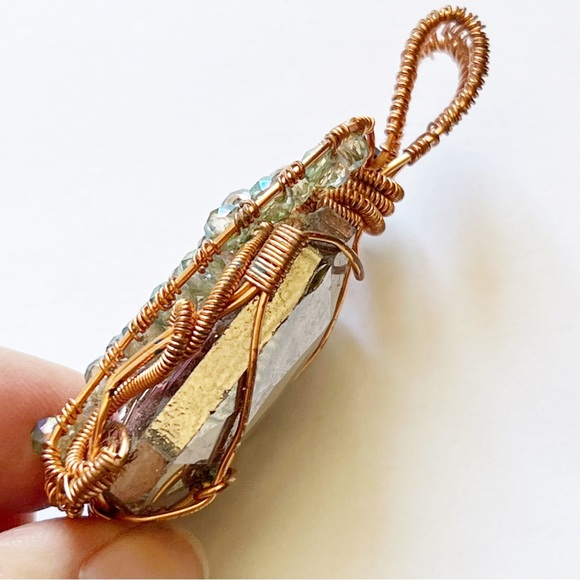 Wire Wrapped Statement Pendant - Picture 4 of 7